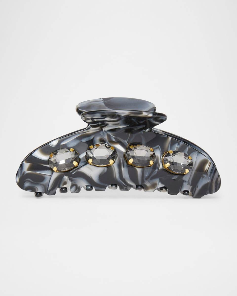 Crystal Spotted Acrylic Jaw Clip